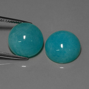 Achetez naturel ct bleue amazonite gems, coupe roude, en provenance brésil chez gemselect. en stock, livraison internationale!