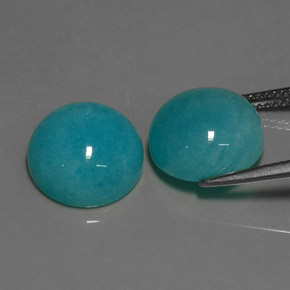 Achetez naturel ct bleue amazonite gems, coupe roude, en provenance brésil chez gemselect. en stock, livraison internationale!