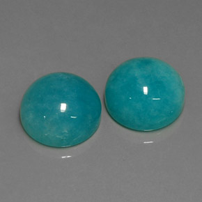 Achetez naturel ct Vert bleu Amazonite gems, Coupe roude, En provenance Brésil chez GemSelect. En stock, livraison internationale!