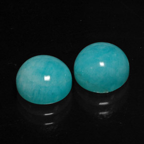 Achetez naturel ct vert bleu amazonite gems, coupe roude, en provenance brésil chez gemselect. en stock, livraison internationale!