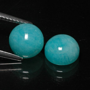 Achetez naturel ct vert bleu amazonite gems, coupe roude, en provenance brésil chez gemselect. en stock, livraison internationale!