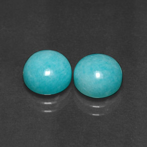 Achetez naturel ct Vert bleu Amazonite gems, Coupe roude, En provenance Brésil chez GemSelect. En stock, livraison internationale!