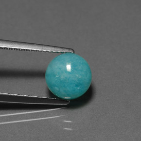 Amazonite Vert bleu naturelle Coupe roude, 2.31 ct, Opaque