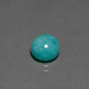 Amazonite Vert bleu naturelle Coupe roude, 2.31 ct, Opaque