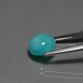 Amazonite Vert bleu naturelle Coupe roude, 2.31 ct, Opaque