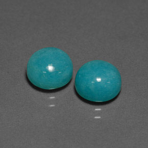 Achetez naturel ct vert bleu amazonite gems, coupe roude, en provenance brésil chez gemselect. en stock, livraison internationale!