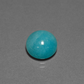 Amazonite Vert bleu naturelle Coupe roude, 4.16 ct, Opaque