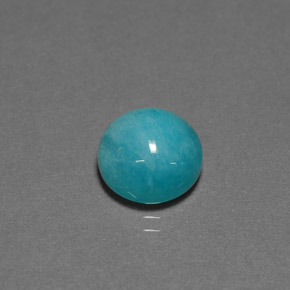 Amazonite Vert bleu naturelle Coupe roude, 3.80 ct, Opaque
