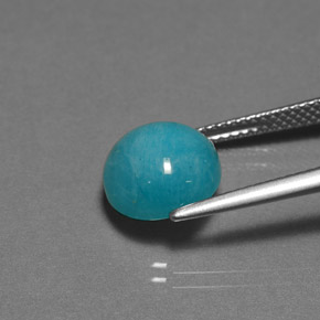 Amazonite Vert bleu naturelle Coupe roude, 3.80 ct, Opaque