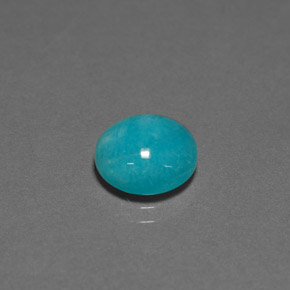 Amazonite Vert bleu naturelle Coupe roude, 3.02 ct, Opaque