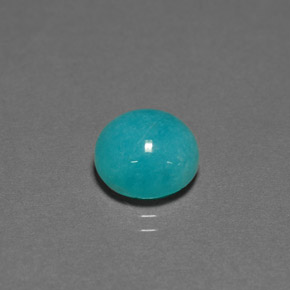 Amazonite Vert bleu naturelle Coupe roude, 3.83 ct, Opaque