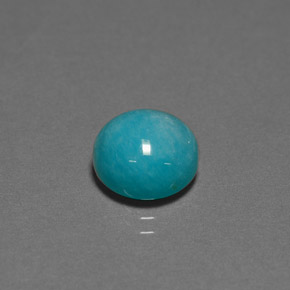 Amazonite Vert bleu naturelle Coupe roude, 3.85 ct, Opaque