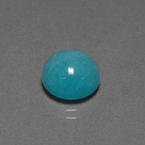Amazonite Vert bleu naturelle Coupe roude, 4.11 ct, Opaque