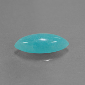 Amazonite bleue naturelle marquise, 2,18 ct, opaque