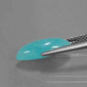 Amazonite bleue naturelle marquise, 2,18 ct, opaque