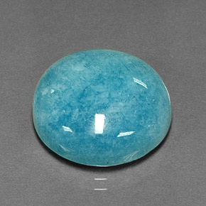 Amazonite vert bleu naturelle coupe roude, 16,26 ct, opaque
