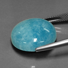Amazonite vert bleu naturelle coupe roude, 16,26 ct, opaque