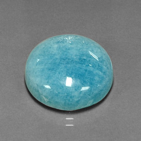 Amazonite vert bleu naturelle coupe roude, 16,06 ct, opaque