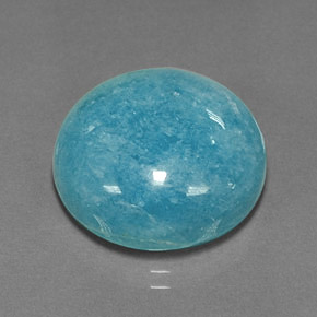Amazonite Vert bleu naturelle Coupe roude, 17.24 ct, Opaque