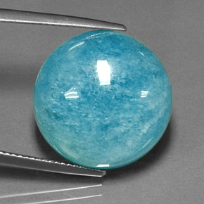Amazonite Vert bleu naturelle Coupe roude, 17.24 ct, Opaque