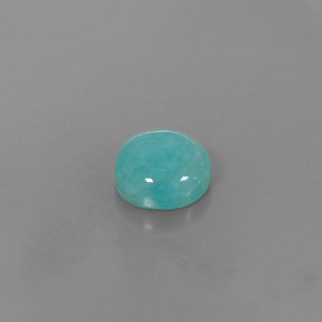 Amazonite bleue naturelle coupe roude, 2,14 ct, opaque