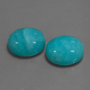 Achetez naturel ct Bleu vert Amazonite gems, Coupe ovale, En provenance Brésil chez GemSelect. En stock, livraison internationale!