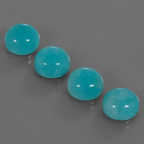 Achetez naturel ct vert bleu amazonite gems, coupe roude, en provenance brésil chez gemselect. en stock, livraison internationale!