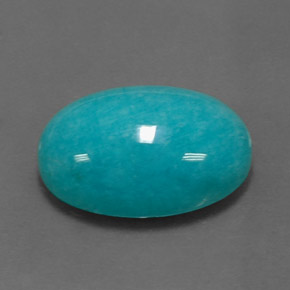 Amazonite Vert bleu naturelle Coupe ovale, 11.39 ct, Opaque