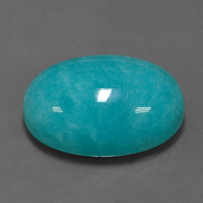 Amazonite Bleu vert naturelle Coupe ovale, 11.92 ct, Opaque