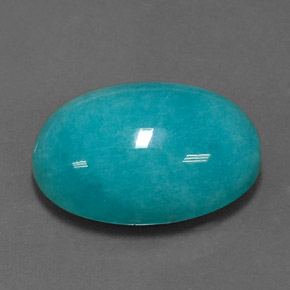 Amazonite Bleu vert naturelle Coupe ovale, 11.14 ct, Opaque