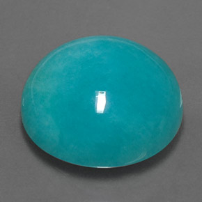 Amazonite Bleu vert naturelle Coupe roude, 13.50 ct, Opaque