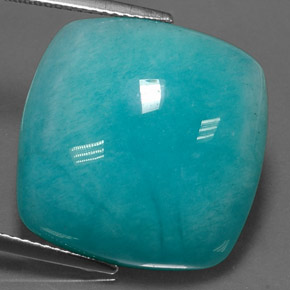 Amazonite Bleu vert naturelle Coupe coussin, 21.01 ct, Opaque