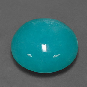 Amazonite Bleu vert naturelle Coupe roude, 11.18 ct, Opaque