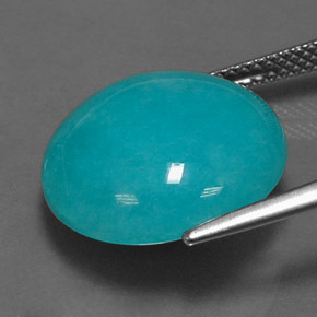 Amazonite Bleu vert naturelle Coupe roude, 11.18 ct, Opaque