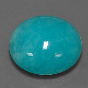 Amazonite bleu vert naturelle coupe roude, 16,27 ct, opaque