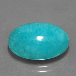 Amazonite vert naturelle coupe ovale, 11,08 ct, opaque