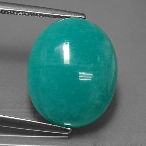 Amazonite Vert bleu naturelle Coupe ovale, 10.32 ct, Opaque