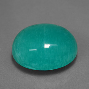 Amazonite Vert bleu naturelle Coupe ovale, 10.32 ct, Opaque