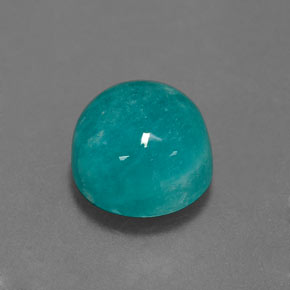 Amazonite Vert bleu naturelle Coupe roude, 3.04 ct, Opaque