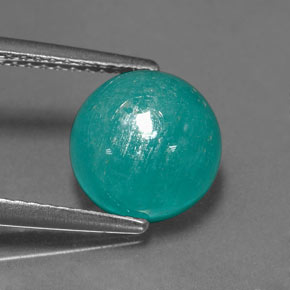 Amazonite Vert bleu naturelle Coupe roude, 2.93 ct, Opaque