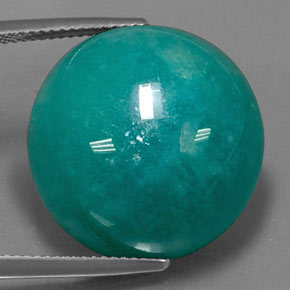 Amazonite Vert naturelle Coupe roude, 33.86 ct, Opaque