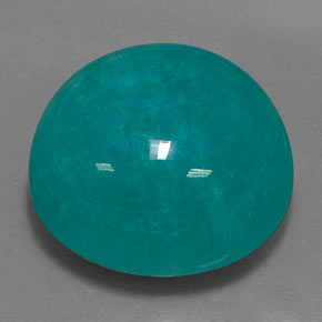Amazonite vert naturelle coupe roude, 30,67 ct, opaque