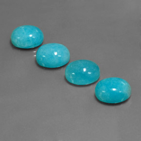 Achetez naturel ct Bleu vert Amazonite gems, Coupe ovale, En provenance Brésil chez GemSelect. En stock, livraison internationale!
