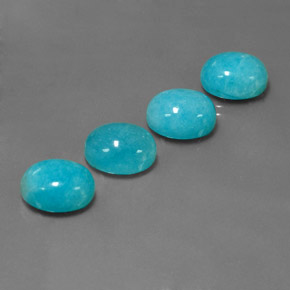 Achetez naturel ct Bleu vert Amazonite gems, Coupe ovale, En provenance Brésil chez GemSelect. En stock, livraison internationale!