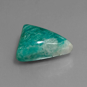 Amazonite Vert naturelle Trillion, 10.88 ct, Opaque