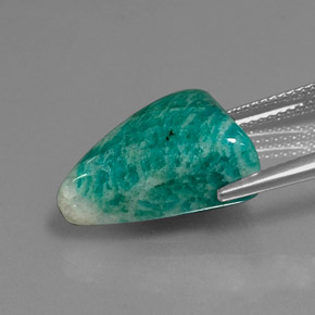 Amazonite Vert naturelle Trillion, 10.88 ct, Opaque