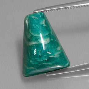 Amazonite Vert naturelle Forme fantaisie, 11.24 ct, Opaque