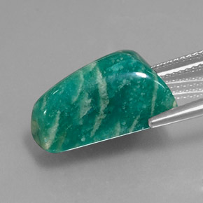 Amazonite Vert naturelle Forme fantaisie, 11.24 ct, Opaque