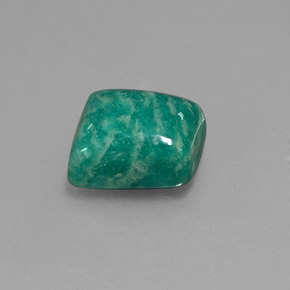 Amazonite vert naturelle forme fantaisie, 7,35 ct, opaque