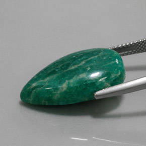 Amazonite Vert naturelle En forme de poire, 15.40 ct, Opaque